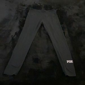 PINK Athletic lounge yoga pants & yellow long sleeve crew neck T-shirt